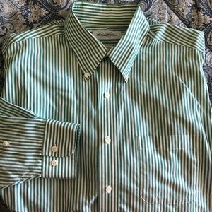 Brooks Brothers green stripe button up.